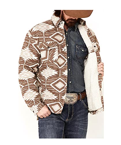 Image of Outback Trading Company Men's Ronan 29761 Cotton Warm Outdoor Casual Western Berber Lined Snap Closure Long Sleeve Jacket