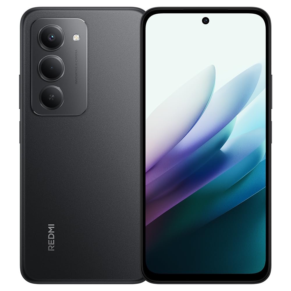 XIAOMI REDMI 15 Smartfon, 8 GB + 256 GB, ekran FHD 6,9", czarny, 7000 mAh, 1080 × 2340 pikseli, szybkie ładowanie 33 W, 144 Hz AdaptiveSync, podwójny aparat AI 50 MP, z ładowarką, bez NFC, Android 15