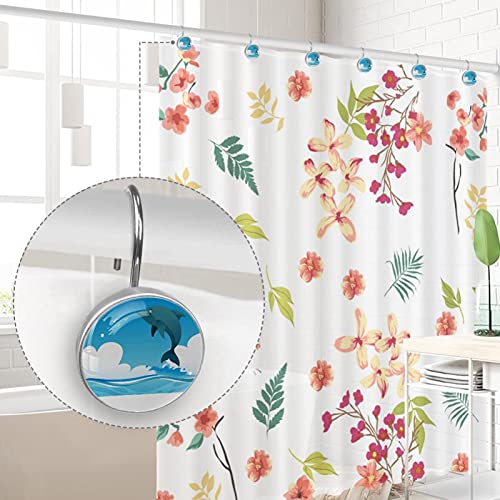 Crochets de douche durables dauphin en acier résistant à l'eau - 5