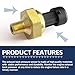 ZOKYUYS 185053C1/1850533/185053C2 DPFE3 Exhaust Back Pressure Sensor EBP, Compatible with 1997-2003 F0rd Powerstroke 6.0L 7.3L V8 Diesel, F7TZ-9J460-AA/SU2380/2134517/4C3Z-9J460-A/1C3Z-9J460-A