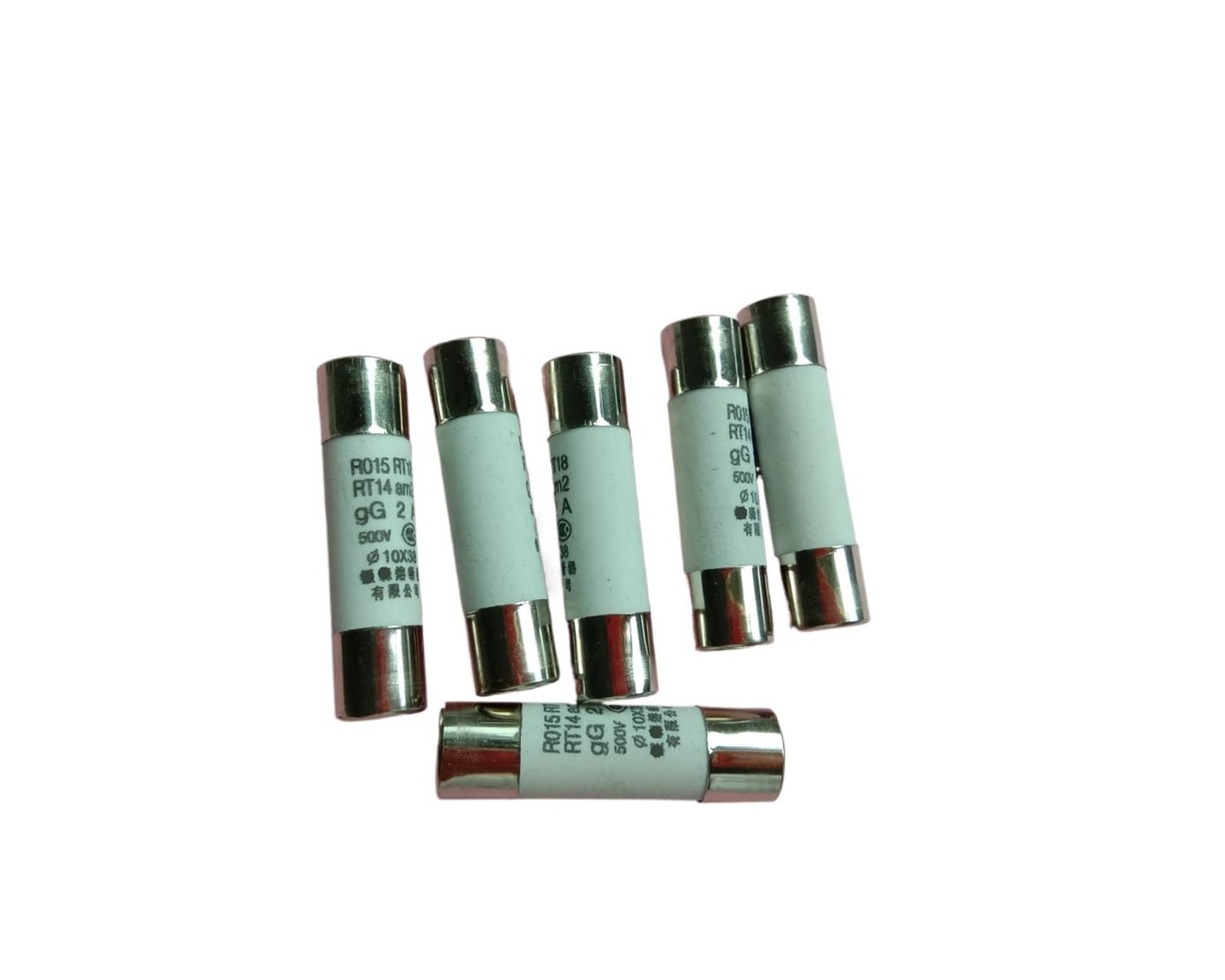 CXFCIHFT 60 Pcs 500V 20A 10mm x 38mm Ceramic Fuse