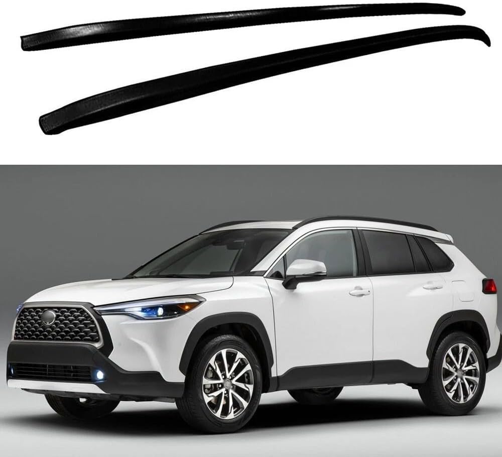 2PCS Decorative Roof Rail Fit for Toyota Corolla Cross 2022-2026 Sticker On Back
