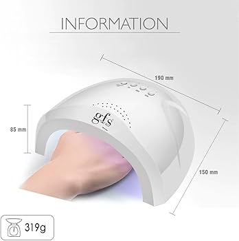 Amazon.com: G FASHION STYLE UV LED Nail Lamp, Gel Nail Light for