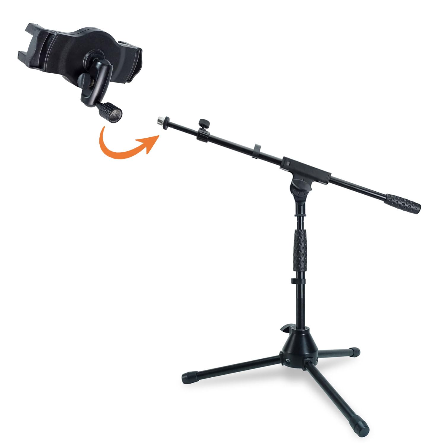 keepdrum MS01T statyw mikrofonowy niski statyw z uchwytem na tablet IS803