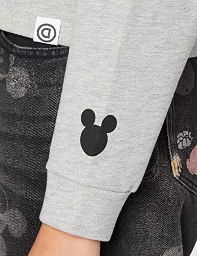 Desigual Sweat_Mickey Maglia di Tuta, Grigio, XL