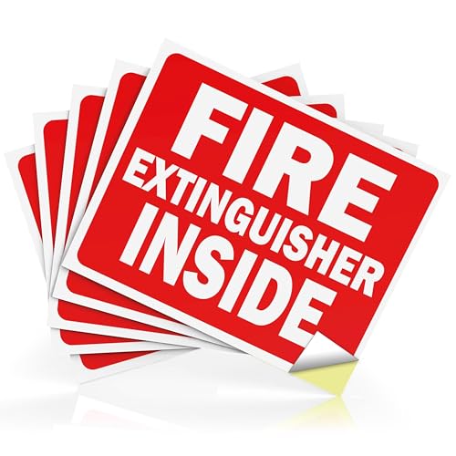 Autocollants pour extincteurs d'incendie | Panneaux de sécurité auto-adhésifs