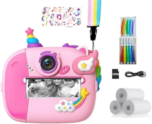 Wootoyz Kids Camera Instant Print, Digital Camera for Kids Toys for 3 4 5 6 7 8 Year Old Girl Gifts Unicorn Gifts for Girls Birthday Presents for 3-12 Year Old Girls Instant Camera Christmas Xmas Gift - Image 3
