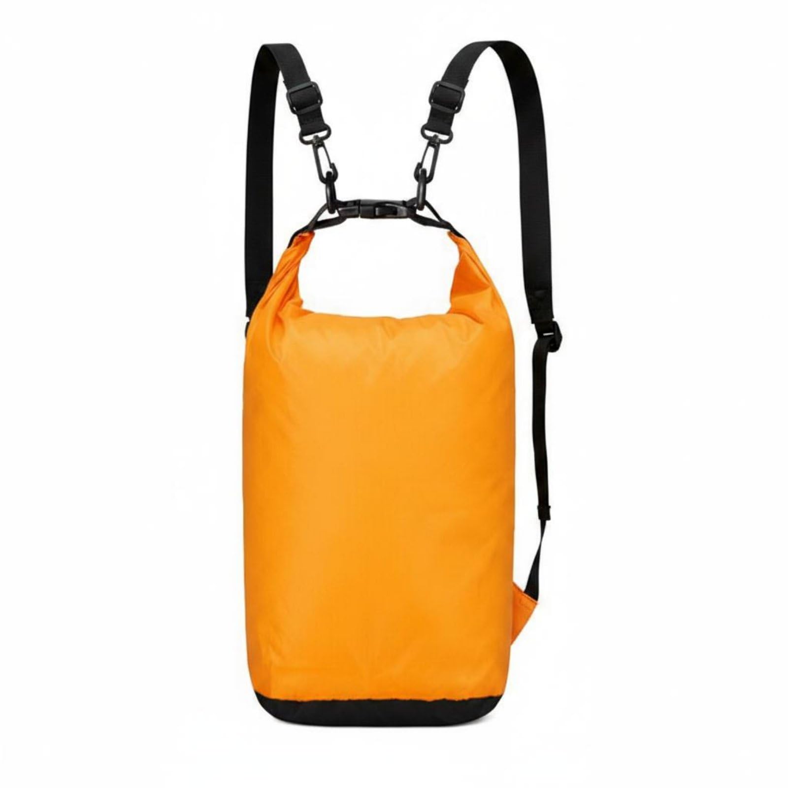 HEAVENGLOW Portable Roll Roll-Top Waterproof Bag Lightweight Waterproof Backpack Bag Long-Lasting Waterproof Backpack Sack Foldable for Rafting, Swimming, Diving, Hiking, Orange, 20L-picture-28