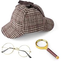 Hifot 3 Conjuntos De Accesorios De Ropa De Detective, Gorra De