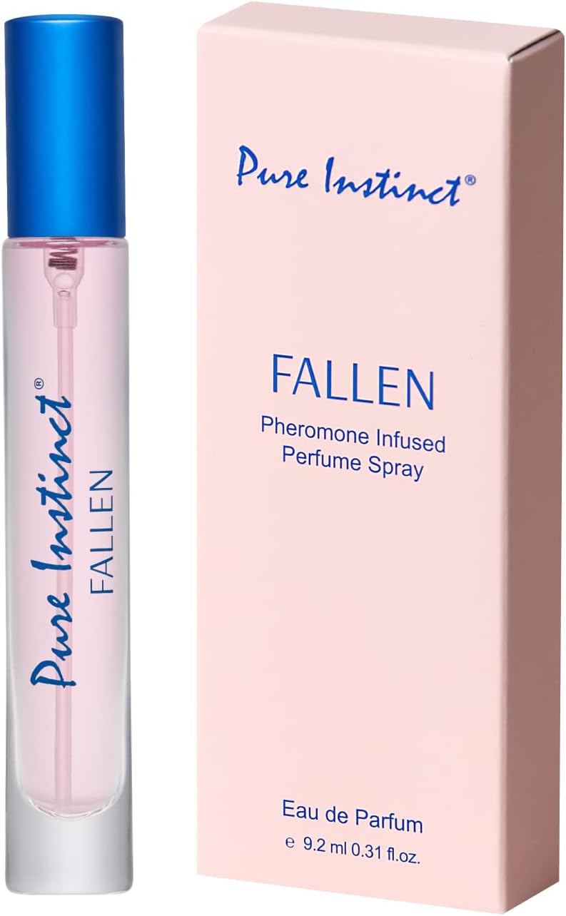 Pure Instinct FALLEN The Original Pheromone Infused Sprayer Perfume Cologne – For Her - Eau de Parfum EDP for Women - 0.31 Fl Oz