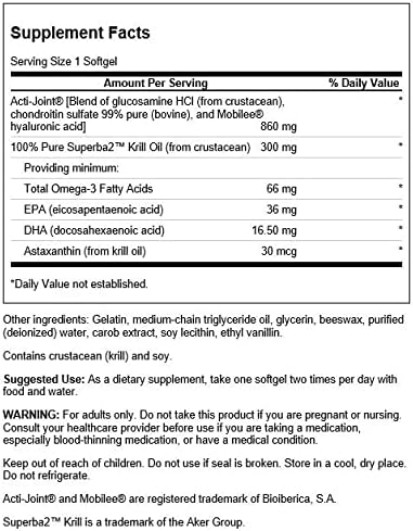 Miniatura 2 de Swanson Acti-Joint Plus con aceite de krill 60 Sgels (paquete de 2)