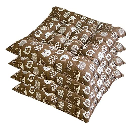YGMXZL Coussin pour Chaise,galettes de Chaise 45x45,Coussins de Chaise de Jardin,Confortable et coloré pour l'intérieur et l'extérieur (Set de 4, K)