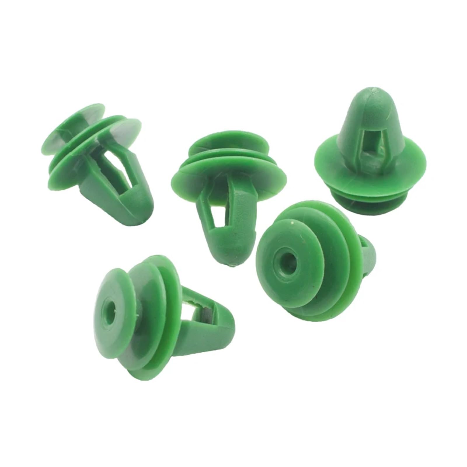 KXFVYNE 50PCS Auto Door Panel Clips Fixing Fastener 9mm Hole Car Interior Trim Card Clip Rivet(Green 50PCS)