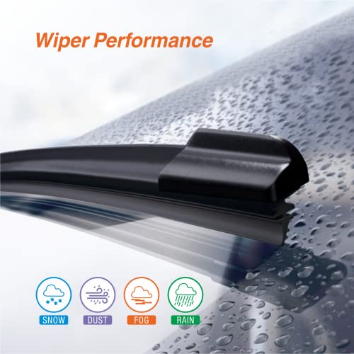 Image of Wiper Blades 26 19 Replacement for Tesla Model 3 2017 2018 2019 2020 2021 Tesla Model Y 2020 2021 2022 OE Quality Windshield Wiper Blades For My Car(Set of 2)