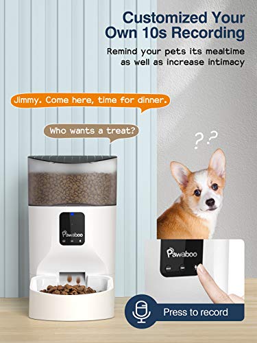 Pawaboo 7L Automatic Cat Feeder, WiFi Enabled, Cat Dog Smart Food Dispenser for Dry Food, APP Control for 10 Meals Daily… - Image 5