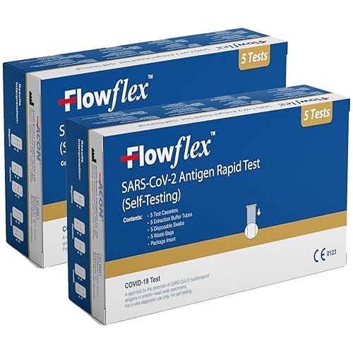 Covid Lateral Flow Test Kit, 10er-Pack Schnelltestkit für Covid, Testen zu Hause, Genaue und schnelle Ergebnisse, Covid-Tests