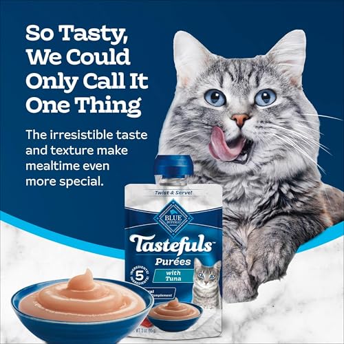 Blue Buffalo Tastefuls Purees Tuna Cat Food Topper, 3 oz, 12 ct - image 4