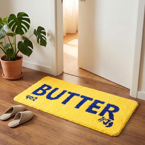 Tapete Runner para Baño Amarillo 100x47 cm miniatura 1