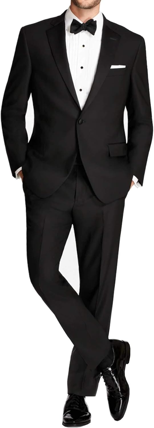 Men's Slim Fit Formal, Prom, Wedding, Tuxedo Jacket and Pants Set