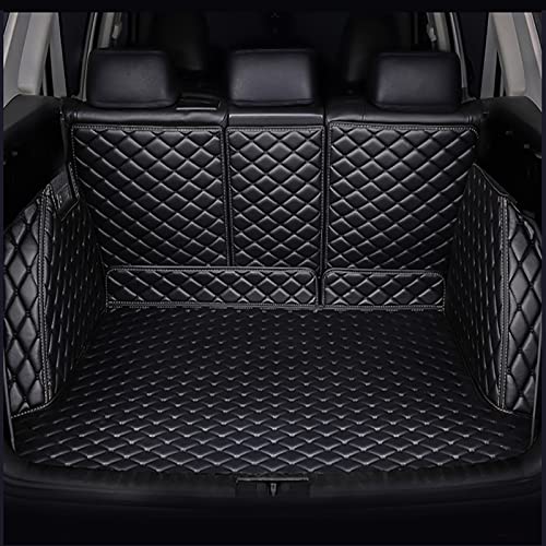 Auto Leder Kofferraummatte FüR Mazda CX-30 2020 2021 2022 2023, Kofferraumwanne Liner Tray Kofferraum Schutzmatten wasserdichte Antirutschmatte Interieur ZubehöR,A/All-Black