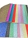levylisa 4'' x 6'' Self Adhesive Gemstone Metallic Craft Glitter Sign Sticker Art Sheets 20 Sheets (Mixed Colors)
