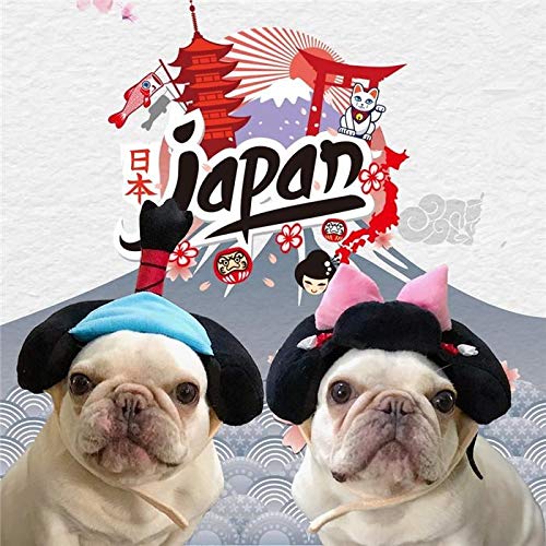 Amazon | 【24HOURS】犬 着物 かつら 正月 ちょんまげ ハロウィン 