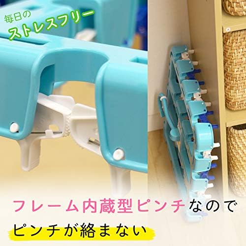 Amazon Co Jp レック ワンタッチで取付け 取り外し 小物干し ハンガー 22ピンチ からまない内蔵型ピンチ 特許出願中 新設計 W ホーム キッチン