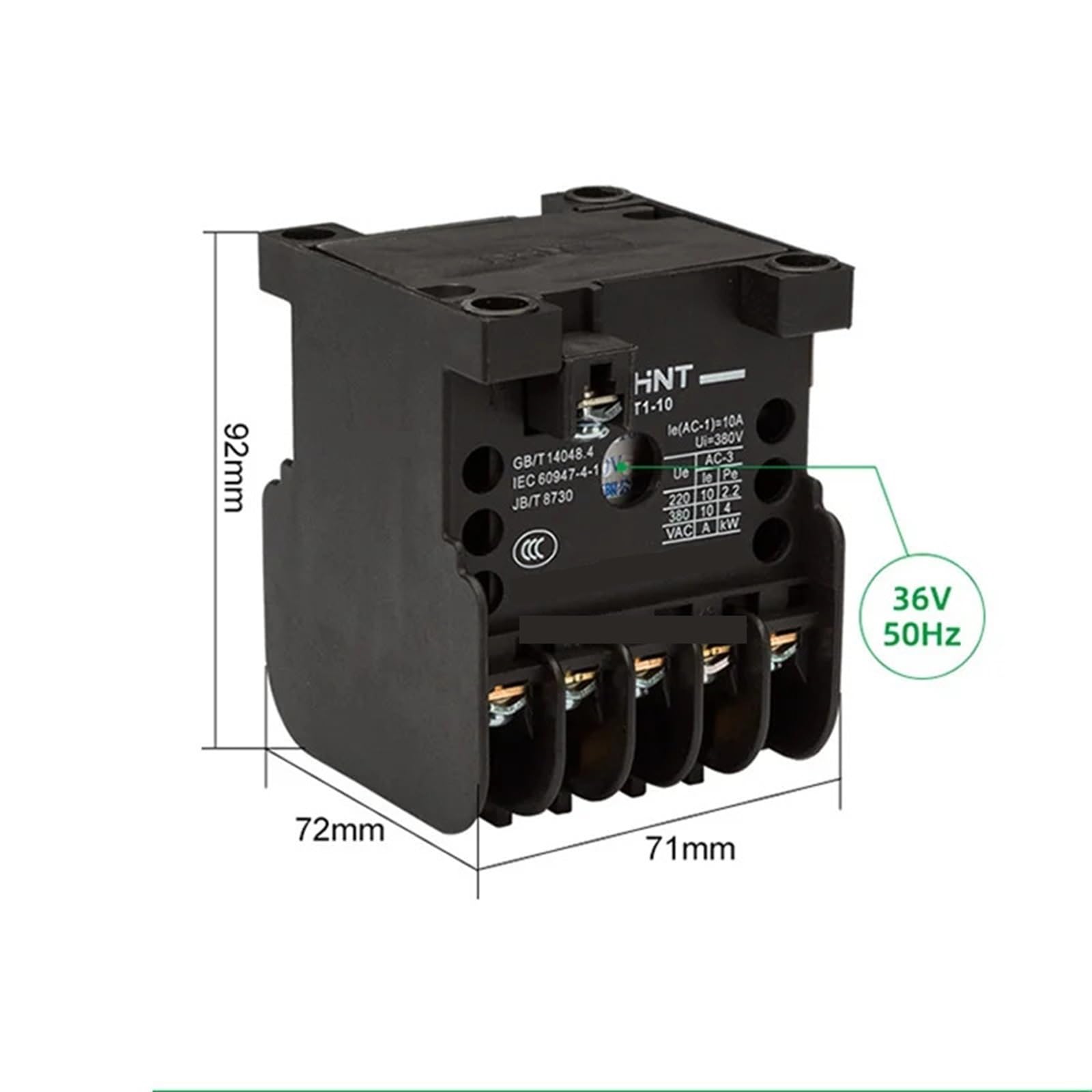 RWRAPS Contacteur CJT1-10 CJT1-20 CJT1-40 CJT1-60 CJT1-100 CJT1-150 Amp AC220V 380V Contacteur Contacteur AC CJX2 NXC LC1(CJT1-150,220V)