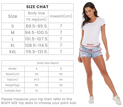 Gowjog Jeans Shorts Schwangerschaft Umstandsshorts Jeans Schwangerschaft Jeans Kurz Umstandsmode Kurze Hose Jeans Niedrige Taille Zerrissen Rohen Saum Umstandsmode Sommer (Hellblau,L)