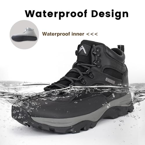 Image of CC-Los Men's Waterproof Hiking Boots Outdoor Boot Relaxed Fit Lightweight