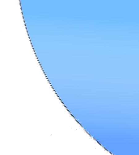 Miniatura 114 de Deco 79 Espejo de pared simplista de madera con marco minimalista fino, 24 x 1 x 24 pulgadas, blanco