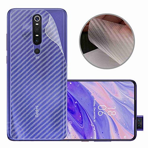 Image of Compatible with Redmi K30 Pro Back Screen Protective Film Carbon Fiber Skin Transparent Screen Guard Sticker