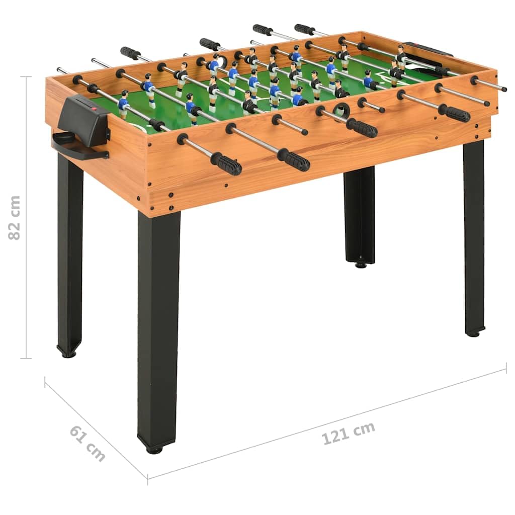 15 w 1 stół wielofunkcyjny klon MDF 121 x 61 x 82 cm z akcesoriami do użytku wewnątrz i na artykuły sportowe i aktywności, idealny do fitnessu, jogi, pilatesu, gimnastyki, koordynacji