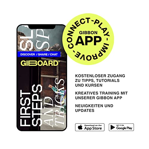 GIBOARD-SET BONZO CLASSIC - Innovatives Balance Board | Freestyle-Workout | gelenkschonend | modulares System | Made in Europe | inkl. CLASSICLine Slackline-Set | Kork Pads & Gibbon App Zugang