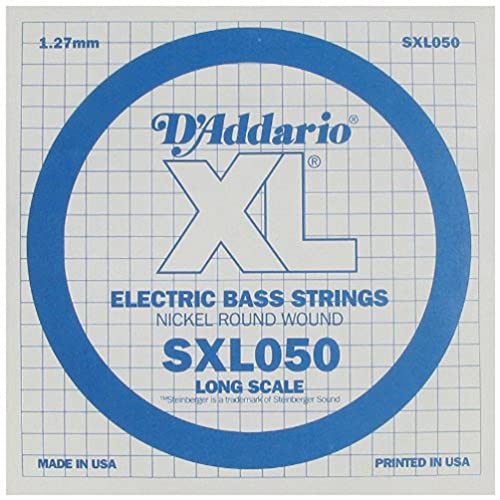 D’Addario SXL050 Corde seule en nickel pour basse Extrémité à boules Calibre .050 - Les Beatles, Paul McCartney, John Lennon, RIngo Starr, George Harrison D'Addario SXL050 Corde seule en nickel pour basse Extrémité à boules Calibre .050