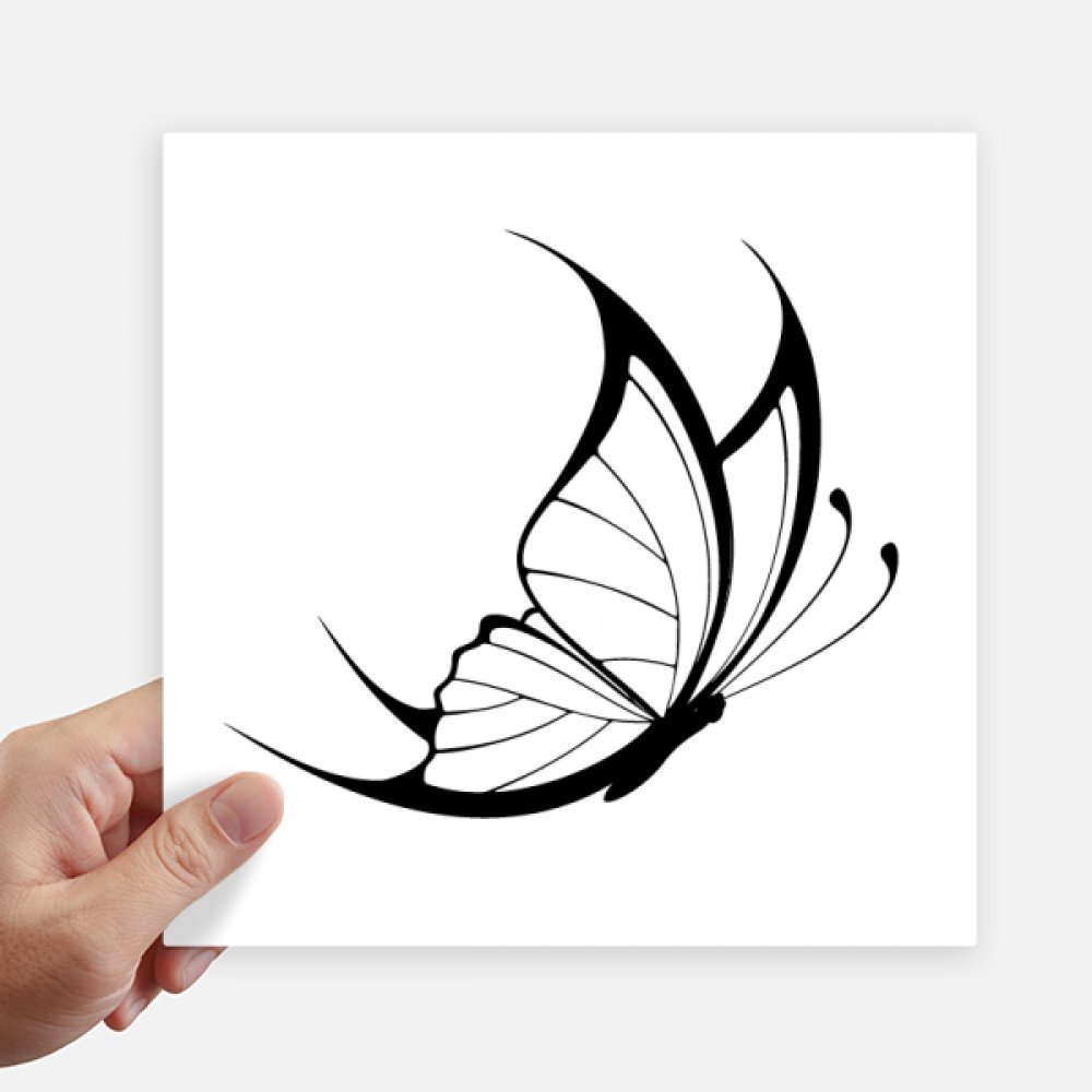 Sticker papillon noir vintage pour personnaliser votre valise de voyage