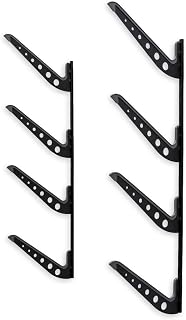 StoreYourBoard Beach Chair and Umbrella Wall Storage Rack, Metal Adjustable 4 Level Beach Gear Hanger, Garage and Home Organizer
