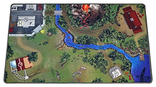HuggyPlay Spielteppich Dinosaurier Jurassic World Kinderteppich Dino Park 90 x 150 cm