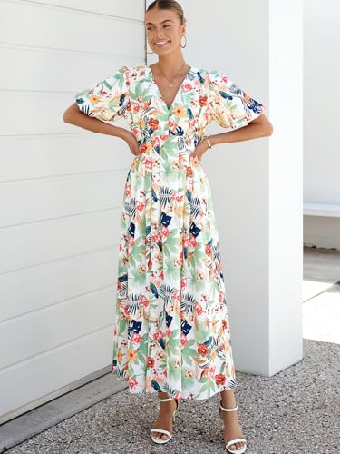 Image of Sissyaki Women's Floral Maxi Dress 2026 Summer Spring Wedding Guest Dress