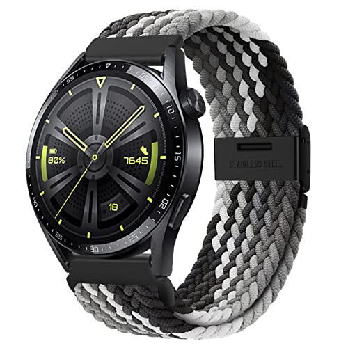 Mazoft 20mm Bands Compatible with Samsung Galaxy 7 6 5 Pro 4 & 6 Classic Active 2 47mm 46mm 45mm 44mm 43mm 42mm 40mm Watch；Quick Release Replacement Nylon Braided band for Samsung Galaxy Watch 7 6 5