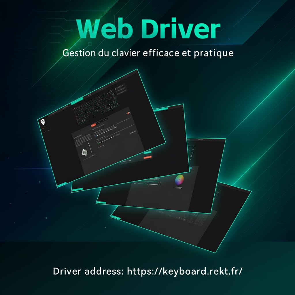 REKT Clavier Gaming Magnétique Shogun 68 HE (AZERTY FR) – Switchs Gateron Jade Effet Hall, Rapid Trigger, Actionnement réglable 0,1–3,5 mm, RGB Complet, Keycaps PBT, Hot-Swappable, 8000 Hz