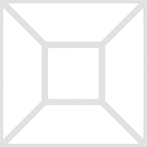 Miniatura 10 de Ekena Millwork 23 38 pulgadas de ancho x 23 38 pulgadas de alto x 38 pulgadas de alto x 38 pulgadas de alto. Paneles de pared decorativos grandes