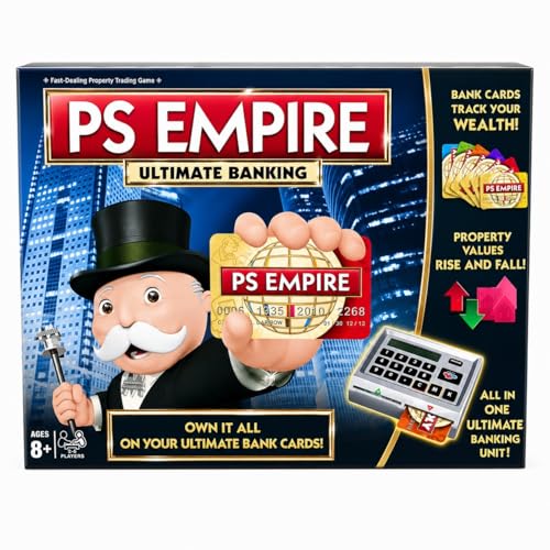 Image of Ultimate Banking Board Game - Electronic Banking Edition with Card Swiping Machine - Family Strategy Trading Game - Cashless Property Game for Kids & Adults - 2-4 Players (Black)