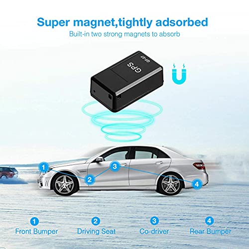 GPS Tracker for Vehicles, GPS Tracker Car, Mini Magnetic GPS Real Time Car Locator, Long Standby SIM GPS Tracker for Vehicle/Car/Person 【Full USA Coverage】