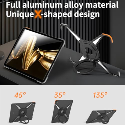 Coque iPad Pro 12,9 design épuré en aluminium avec béquille rotative - 2
