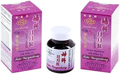 月月红 Golden Leaf Fuke Yueyuchong (for Woman’s Menstrual Cycle) - Herbal Supplement- 150 Pills