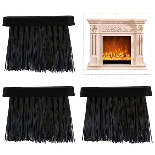 3 cepillos de chimenea, cepillo de repuesto con orificio de 3/8 pulgadas, duradero y práctico cepillo de chimenea para el hogar y el cuidado de la chimenea