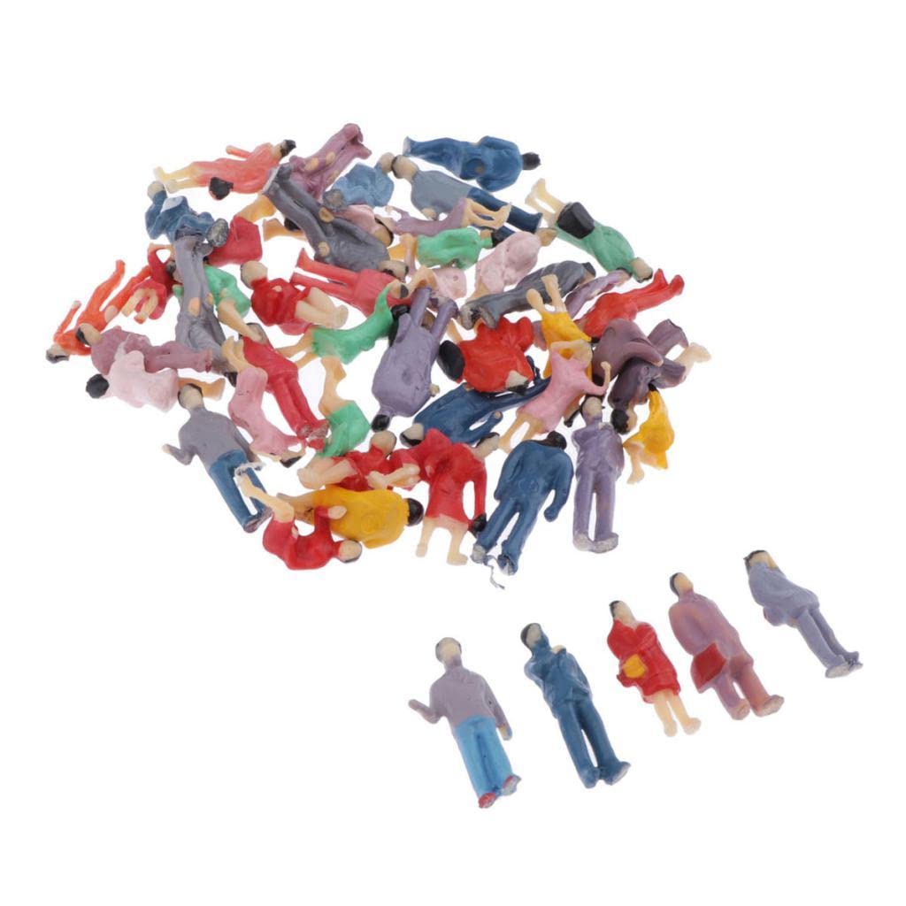 FASHIONMYDAY Fashion My Day® Lot of 50 pcs HO Scale Model Train Building Layout Painted Figures 1/87 | Toys & Hobbies | Model Railroads & Trains | HO Scale | Parts & Accessories | Figures & People