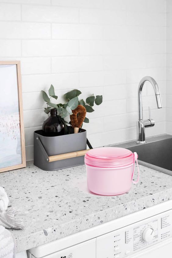 Miniatura 8 de Estuche de baño para dentaduras postizas a prueba de fugas para dentaduras completas, copas de dentadura para remojar dentaduras, vasos para