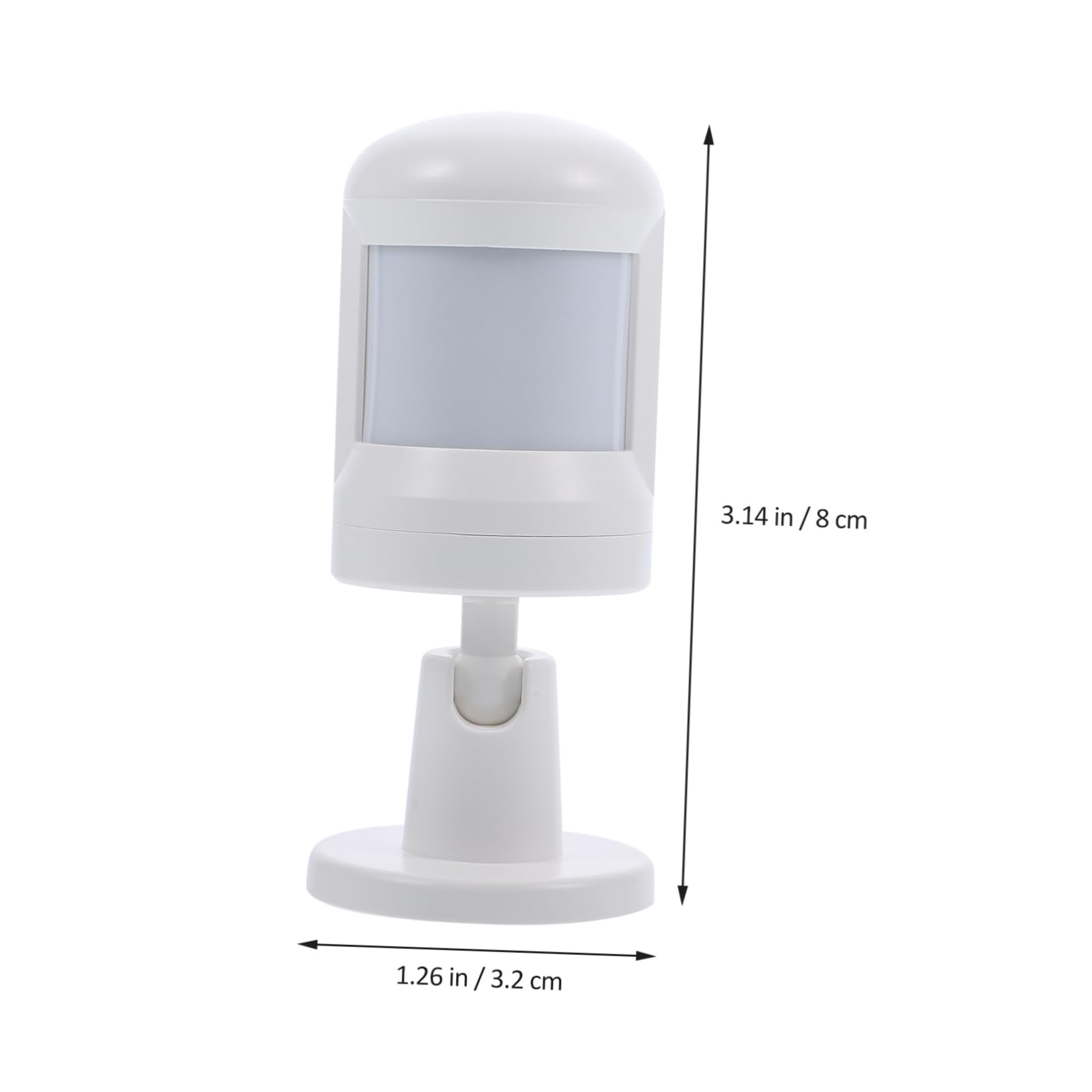 Lurrose Sensore di Movimento a Infrarossi Wireless Bianco, Rilevatore Presenze per Casa, Notifica App, Basso Consumo
